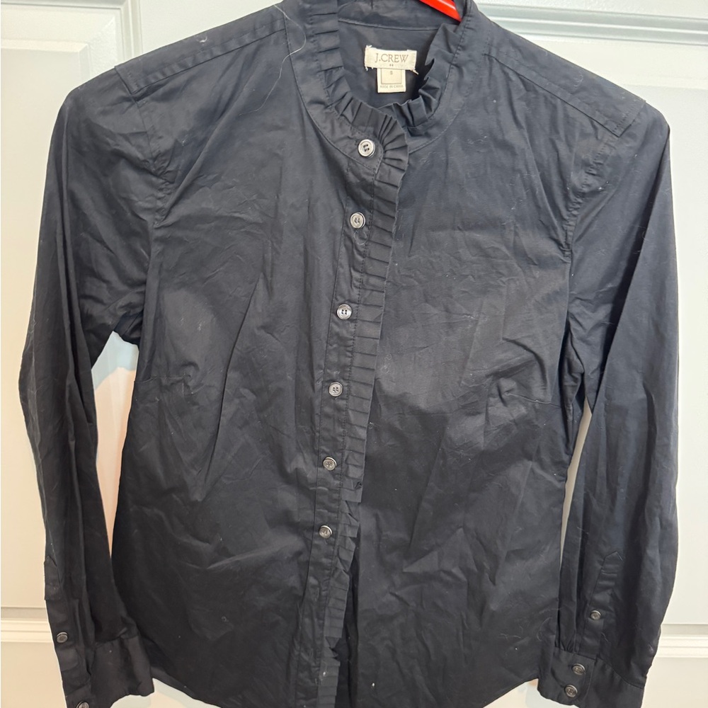 J.Crew Black Button-Up Shirt